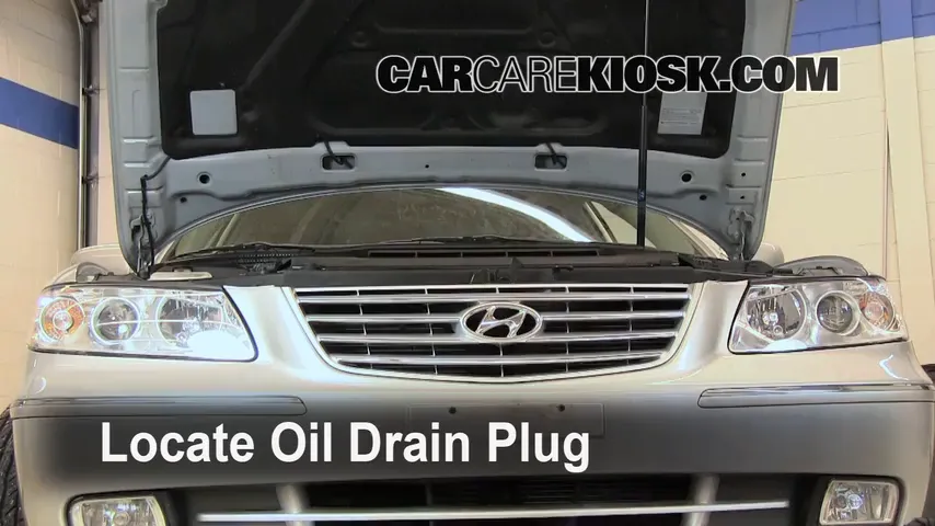 2007 Hyundai Azera SE 3.8L V6 Oil Change Oil and Oil Filter